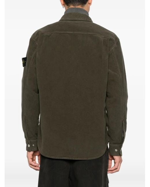 Stone Island Green Overshirt for men