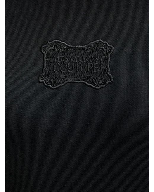 Versace Jeans Couture Black Sweatshirt Mit Rundhalsausschnitt