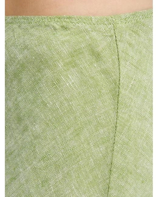 Samsøe & Samsøe Green Saagneta Linen Maxi Skirt