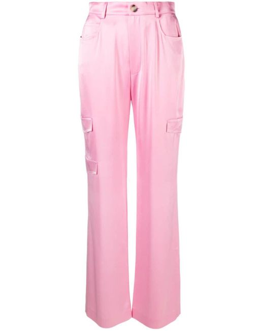 Pantalon droit Cais à poches cargo Nanushka en coloris Pink
