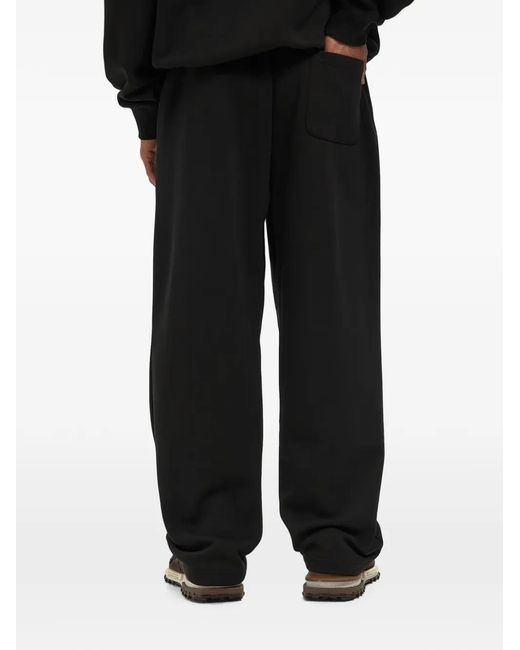 Lacoste Black Logo-Patch Track Pants for men
