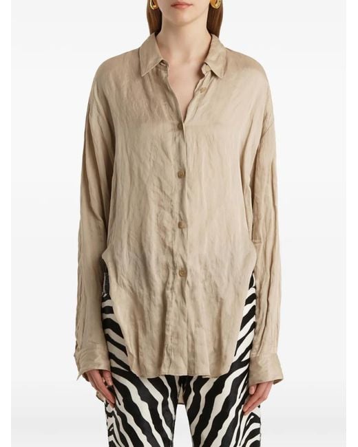 Khaite Natural Goya Button-Down Shirt