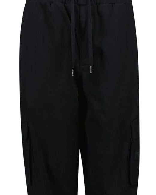 IRO Black Cotton Track Pants for men