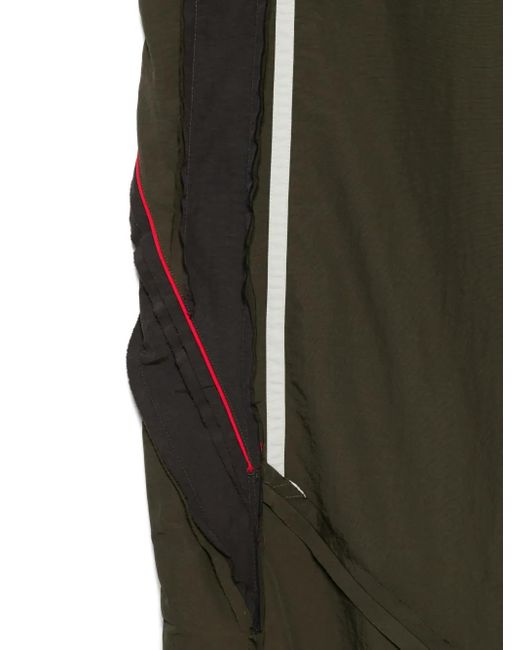 Martine Rose Green Layered Panel Track Pants for men