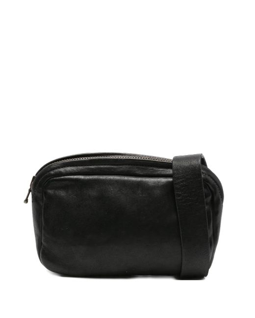 SOMMET Leren Heuptas Met Ritssluiting in het Black