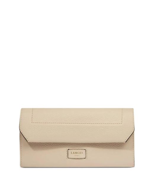 Cartera Ninon con cierre de solapa Lancel de color Natural