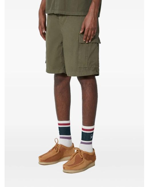 Stan Ray Green Cotton Cargo Shorts for men