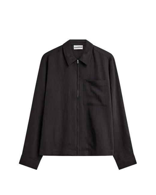 Minimum Black Nixon Zip-Up Jacket for men