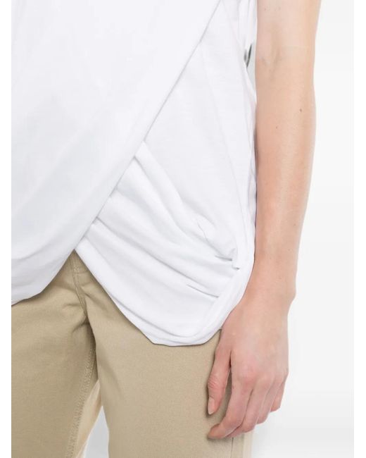 Loewe White Draped T-Shirt