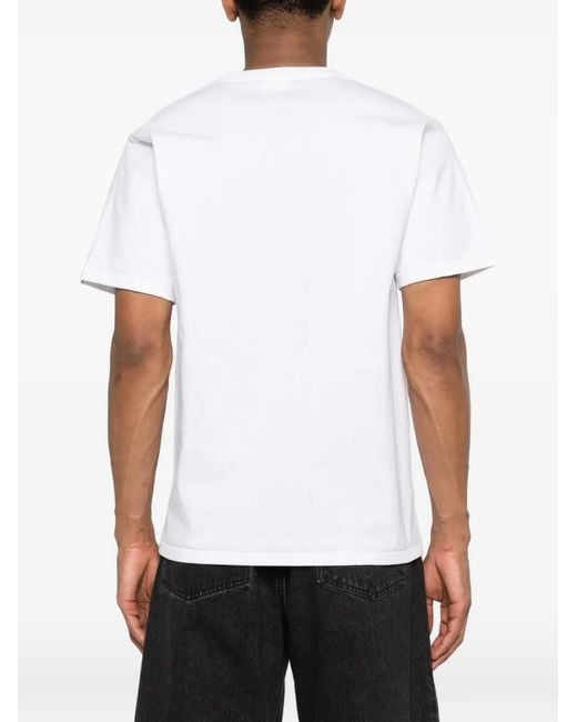 A Bathing Ape Blue Abc Camo Logo-Print T-Shirt for men