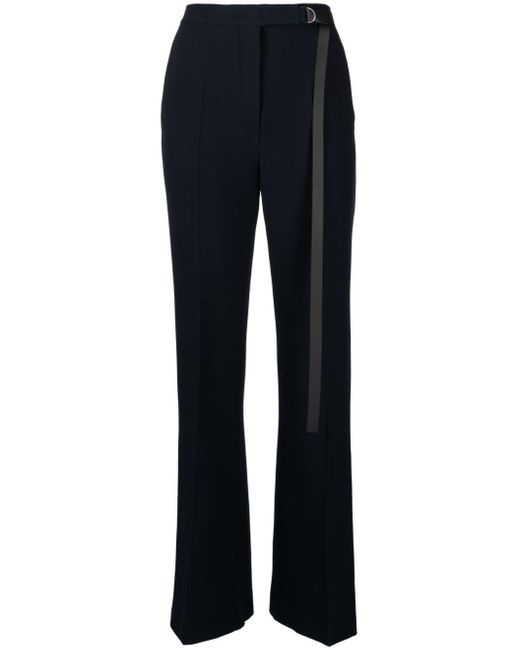 Fendi Blue Pressed-crease Tailored Trousers