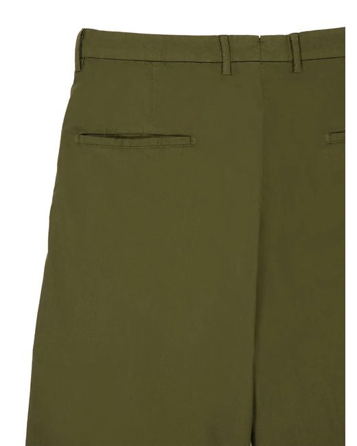 Boglioli Green Straight-Fit Chino Shorts for men