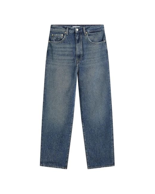 Tommy Hilfiger Blue Barrel-Leg Jeans