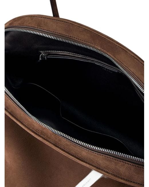 The Row Brown Agnes 16 Tote Bag