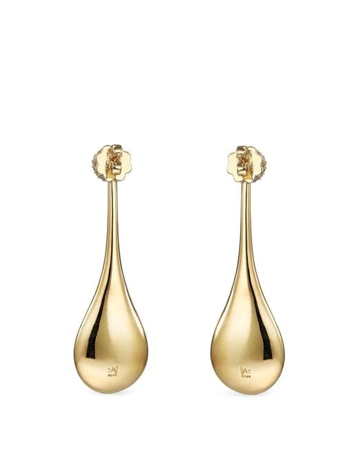 Anabela Chan Metallic Elixir Canary And Diamond Earrings