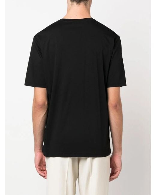 Jil Sander Black Short Sleeve Cotton T-Shirt For for men