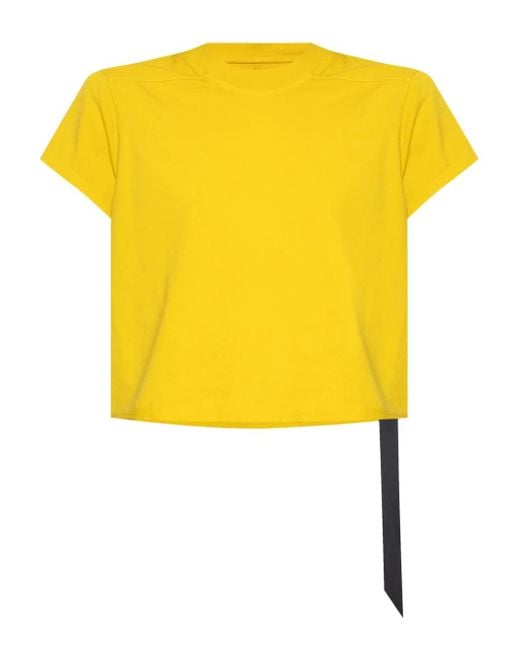 Camiseta con cuello redondo Rick Owens de color Yellow