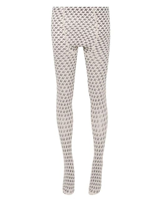 AVAVAV Monogram Print Tights in Grey Lyst UK