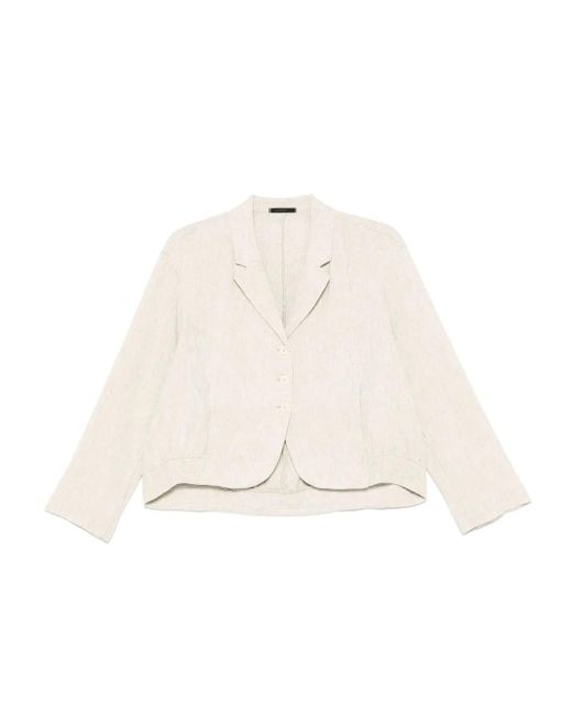 Giacca Con Revers Classici di Transit in Natural