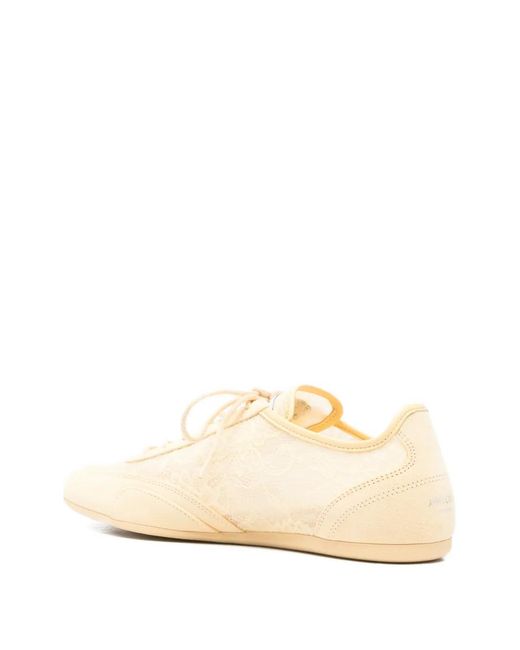 Jimmy Choo Natural Sunny F Suede-Lace Sneakers