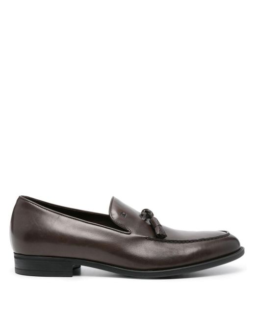 Fratelli Rossetti Gray Tassel-detail Leather Loafers for men