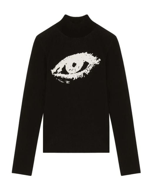 Courreges ジャカード セーター Black