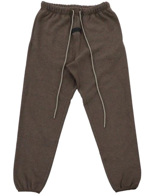 Fear Of God Gray Embroidered Logo Jogging Trousers for men