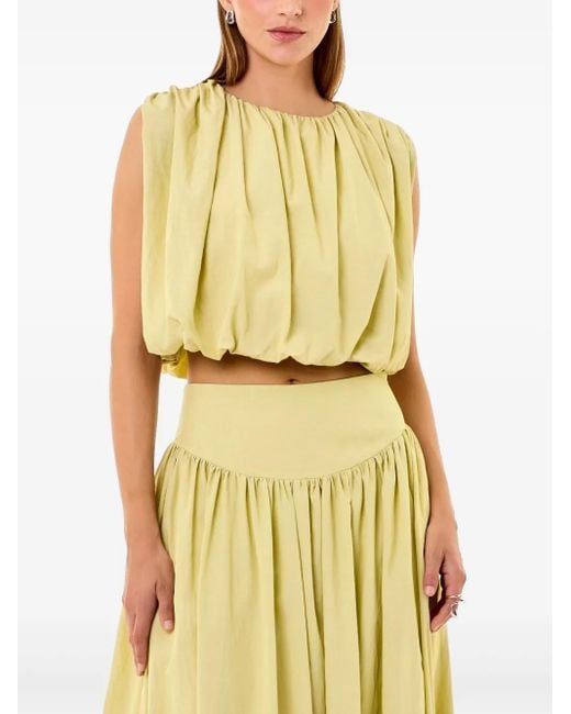 Top Nadira Nicholas de color Yellow