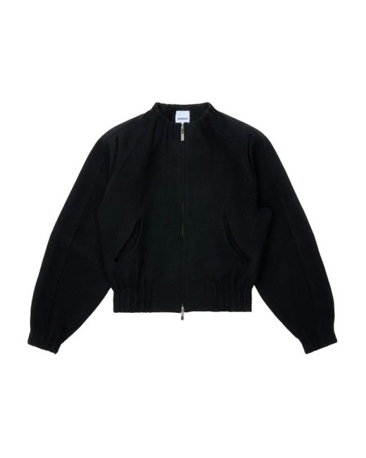 Adererror Black Zip-Fastening Bomber Jacket