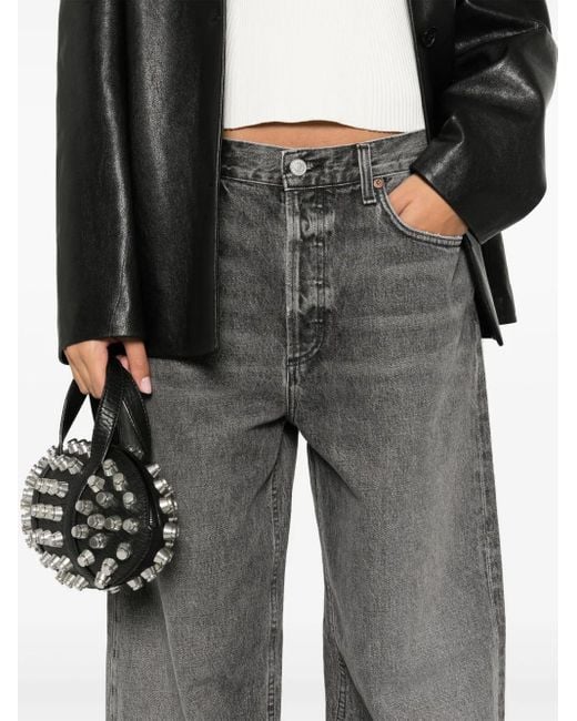 Agolde Gray Low Slung Baggy 30.5 Jeans