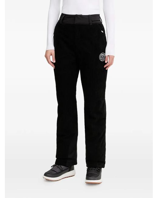 Pantaloni Da Sci A Coste di EA7 in Black