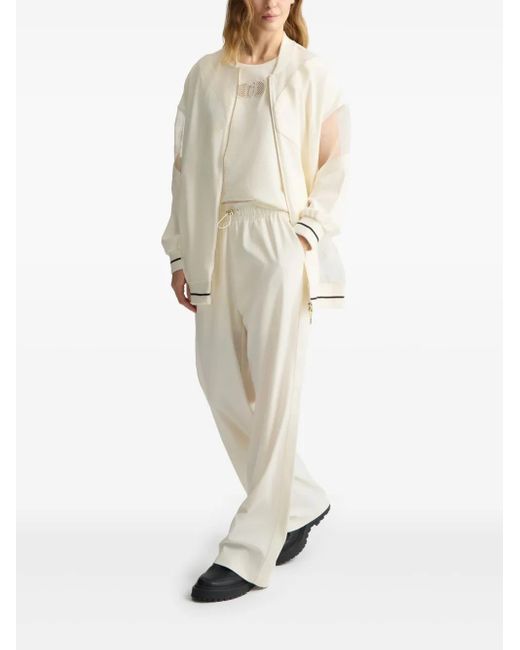 Liu Jo White Logo-Plaque Track Pants