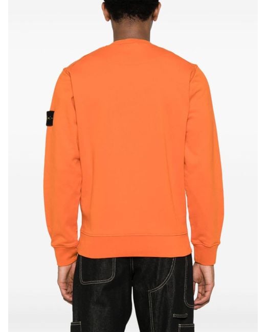 Stone Island Sweater Met Compass-logopatch in het Orange voor heren