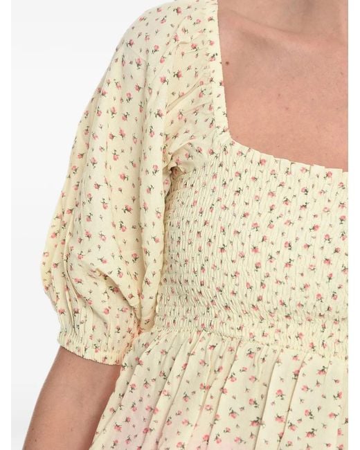 Notes Du Nord Red Floral-Print Blouse