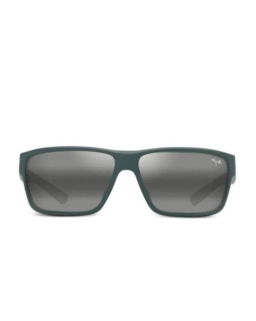 Gafas de sol Uila Asian Fit con montura rectangular Maui Jim de color Gray