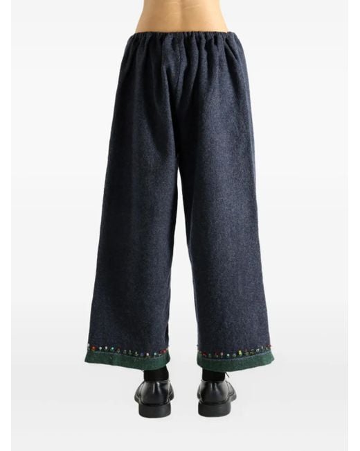 Péro Gray Drawstring Cropped Trousers