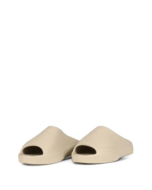 Fear Of God Natural Los Feliz Engraved-Logo Slides for men