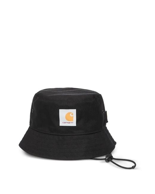 Carhartt Black Logo-Detail Bucket Hat for men