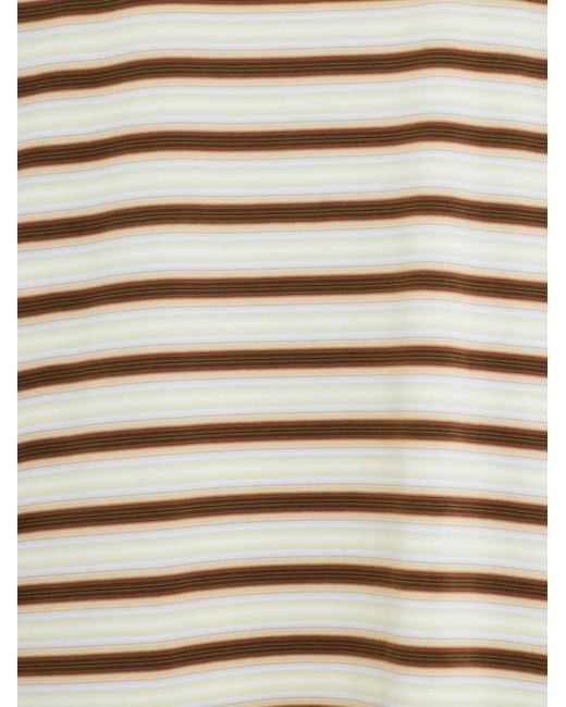 Auralee White Striped Long-Sleeve Top for men
