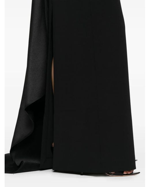 Solace London アシンメトリー ドレス Black