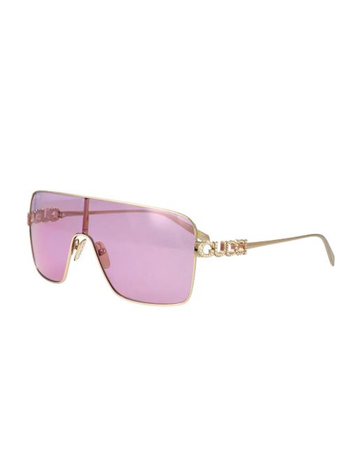 Gucci Pink Pilot-Frame Sunglasses