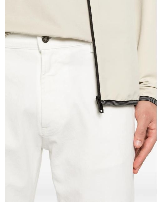 Dondup White Pantalon Droit À Patch Logo Oliver for men