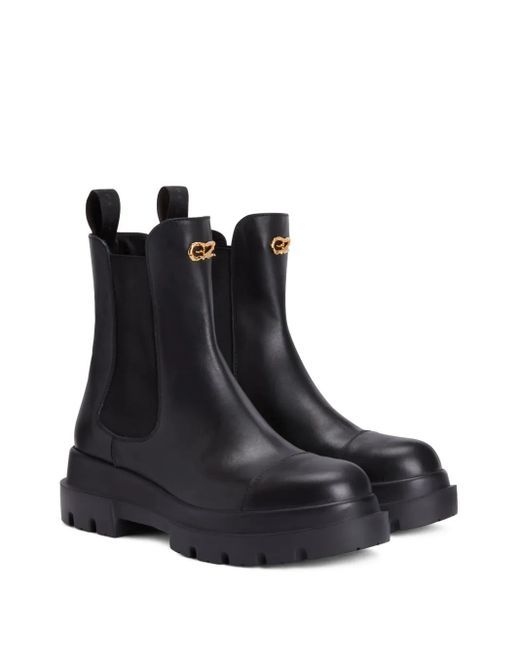 Giuseppe Zanotti Black Vichingo Bootie