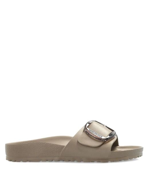 Birkenstock Natural Buckle-Detail Slides
