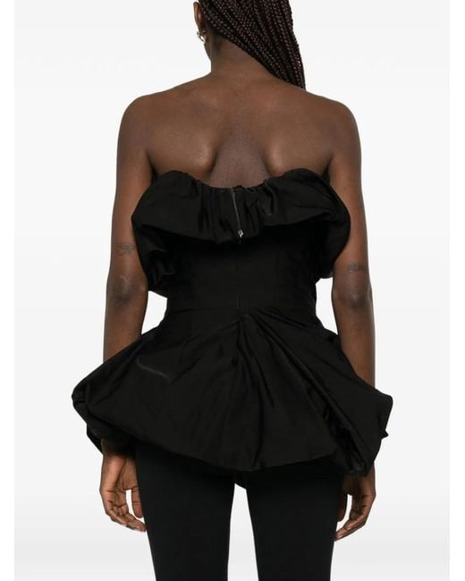 Magda Butrym Black Pleated Blouse