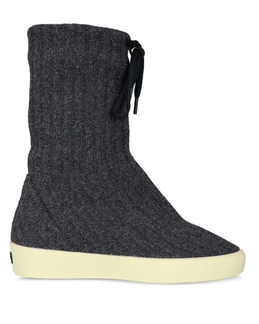 Fear Of God Blue Moc Knitted Boots for men