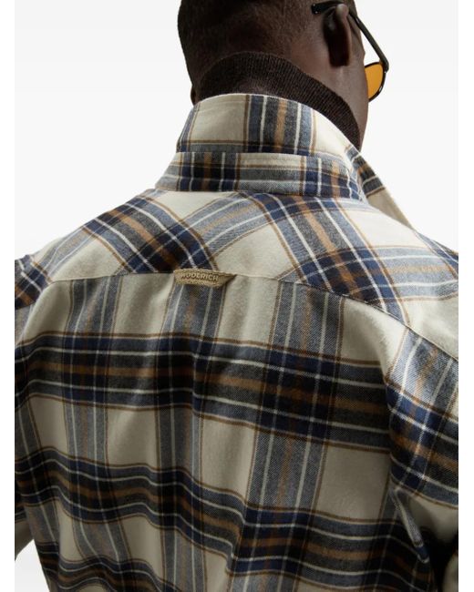 Woolrich Flanellhemd Mit Karomuster in Gray für Herren