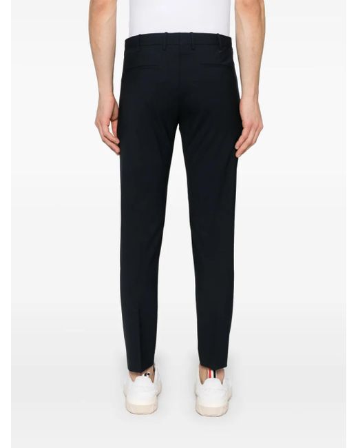 PT Torino Blue Pleated Trousers for men