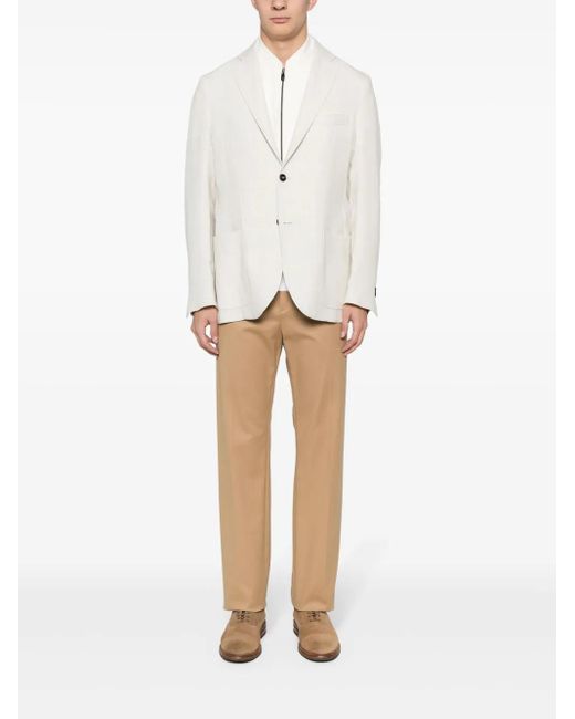 Corneliani Natural Single-Breasted Layered Blazer for men
