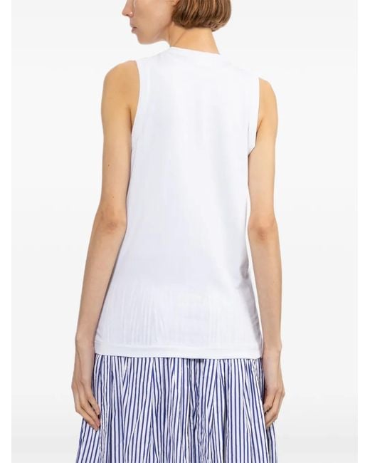 Top Con Design Patchwork di Comme des Garçons in White